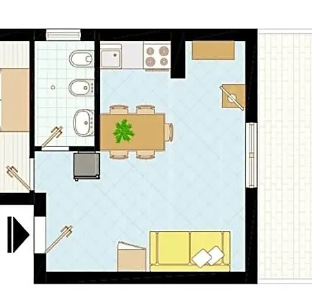 Flat With Big Terrace With Fireplace Next To Sea Hotel 3*